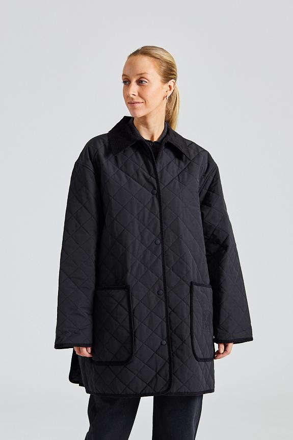 Toteme Quilted Barn Jacket Black-1
