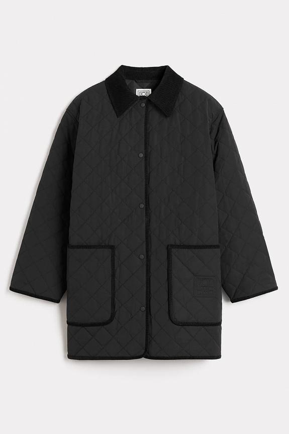 Toteme Quilted Barn Jacket Black-5