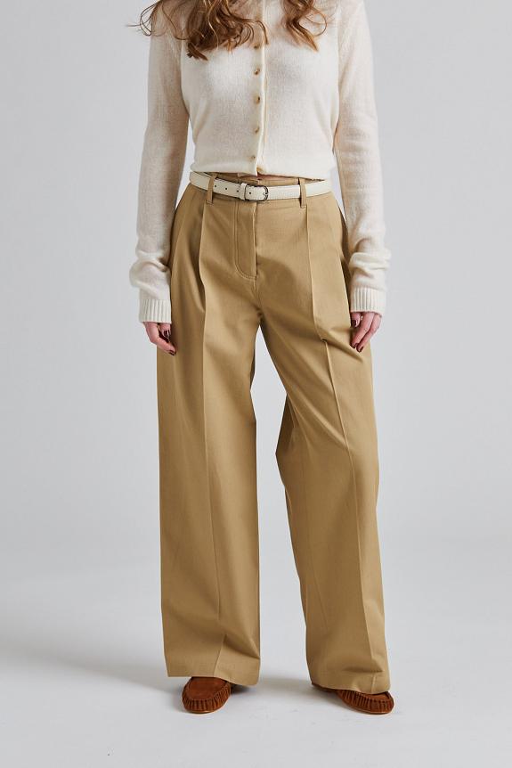 Toteme Relaxed Chino Trousers Desert 