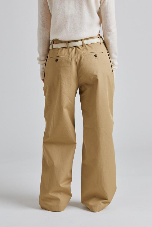 Toteme Relaxed Chino Trousers Desert 