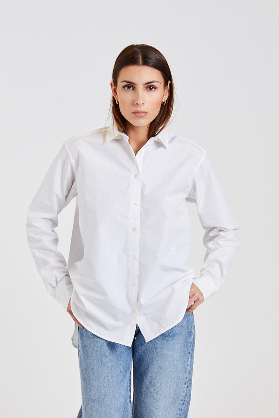 Toteme Signature Cotton Shirt White-2