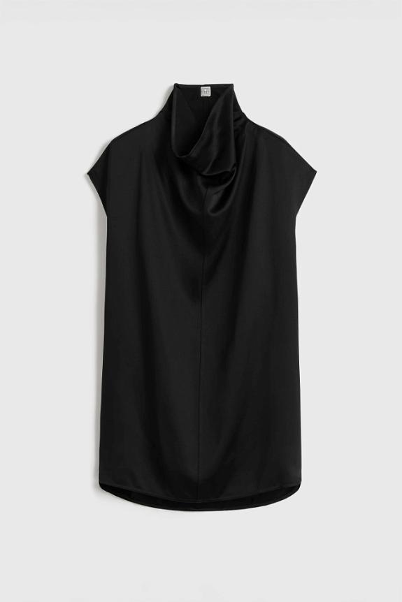 Toteme Sleeveless Funnel-neck top Black