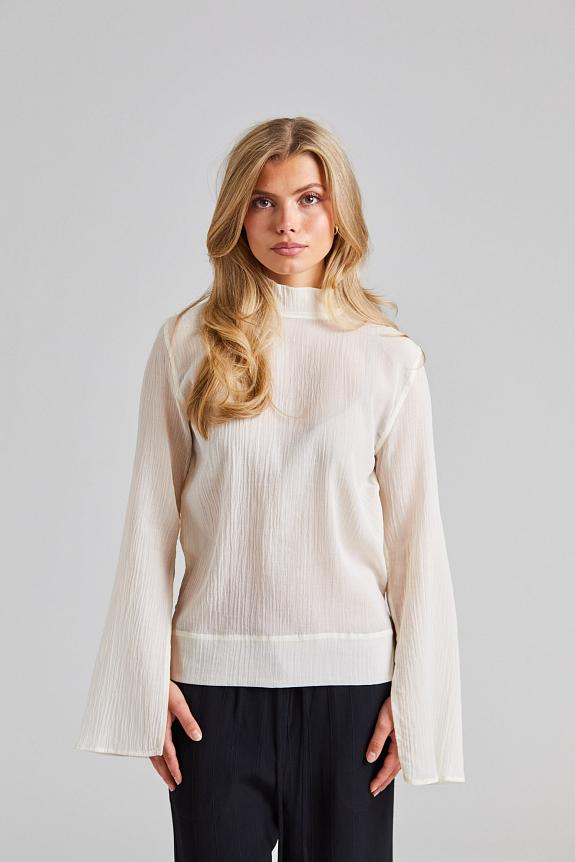 Toteme Slit Sleeve Blouse Ecru