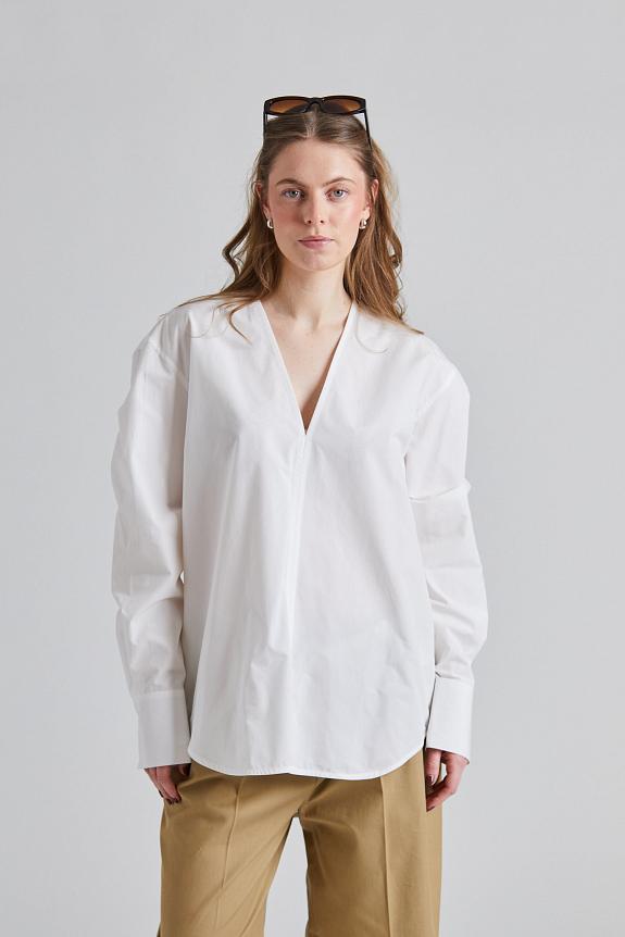 Toteme V-Neck Shirt White 