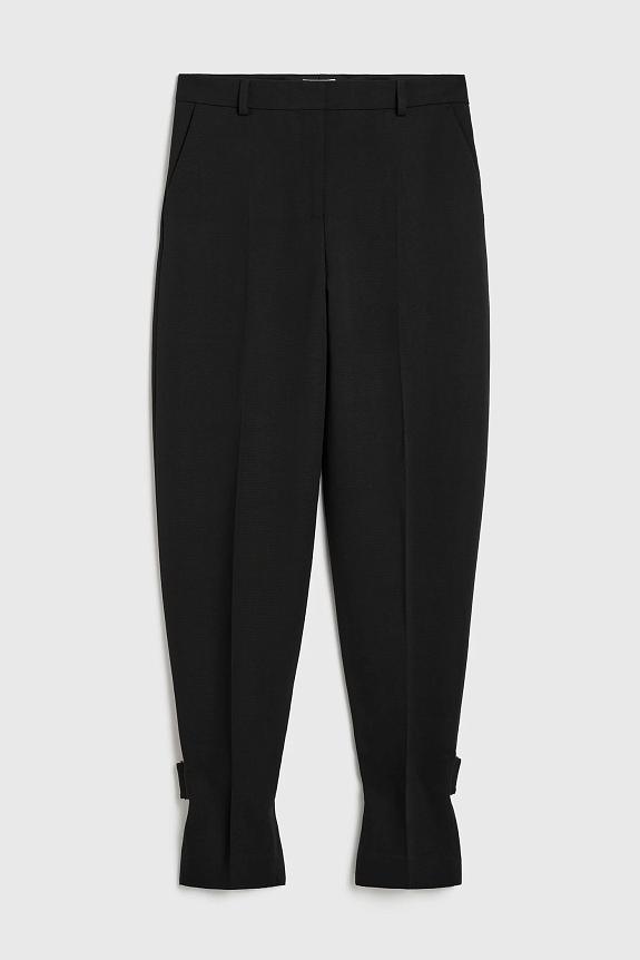 Toteme Buckled Slouch Trousers Black