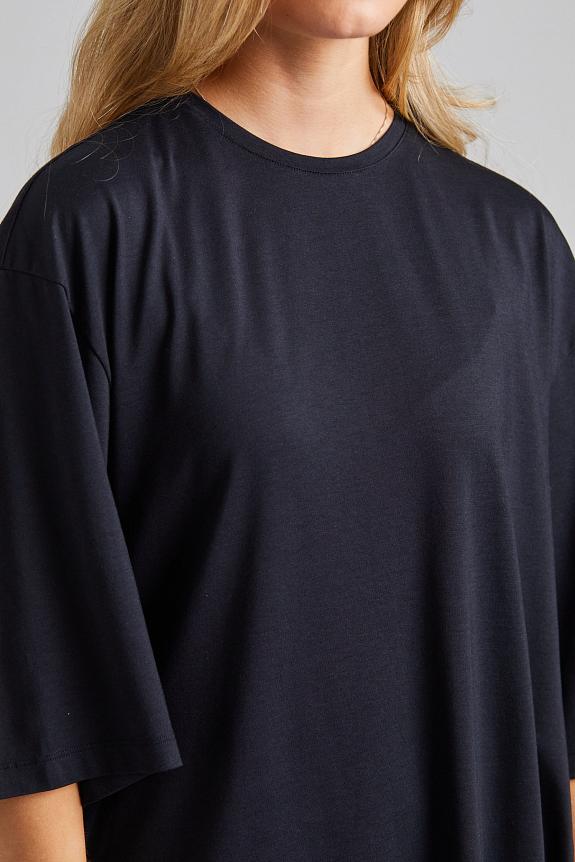 Toteme Relaxed Tee Dress Black-4
