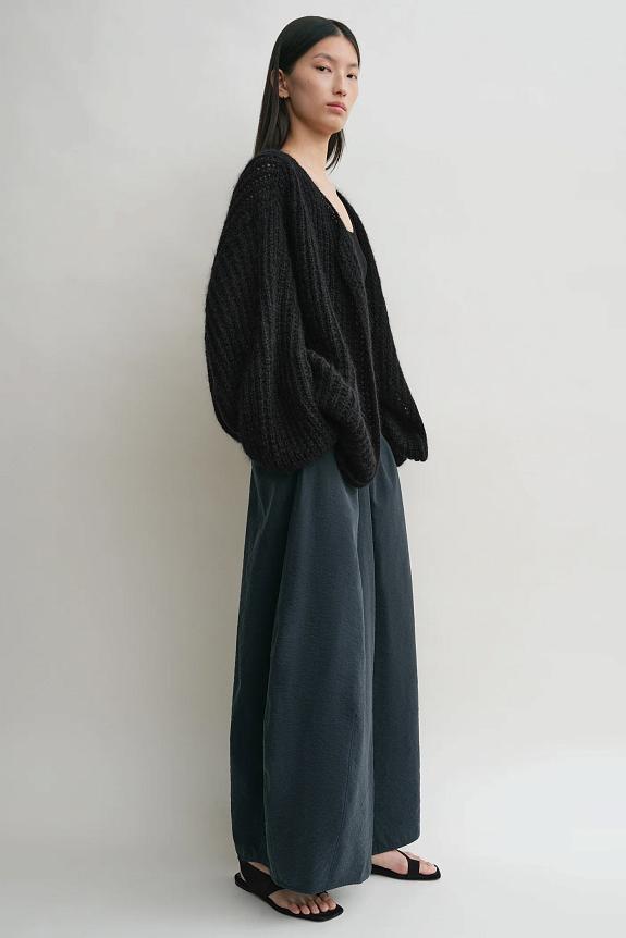Toteme Puffed Cardigan Black 