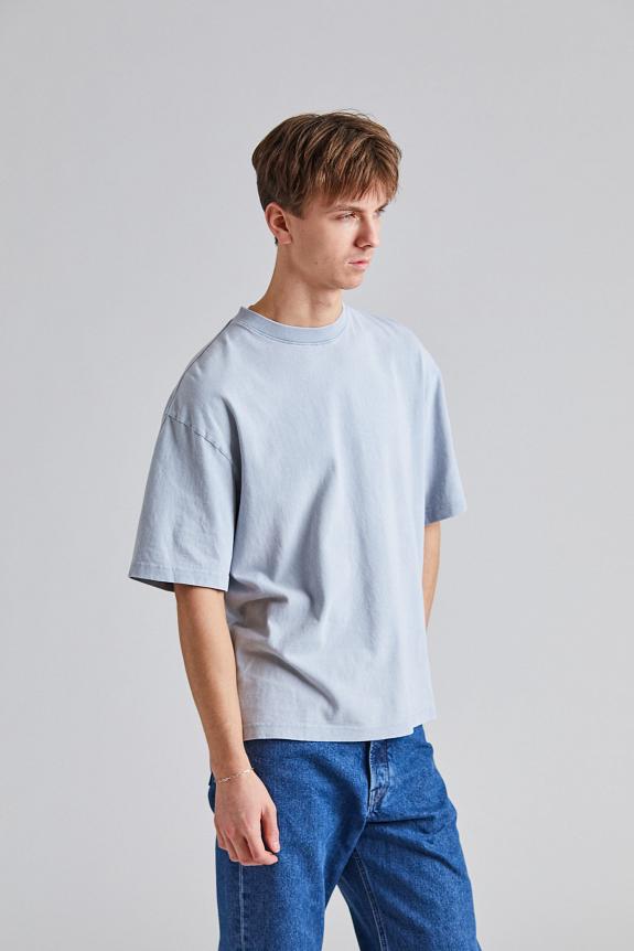 AXEL ARIGATO Typo Summer T-Shirt Steel Blue-2