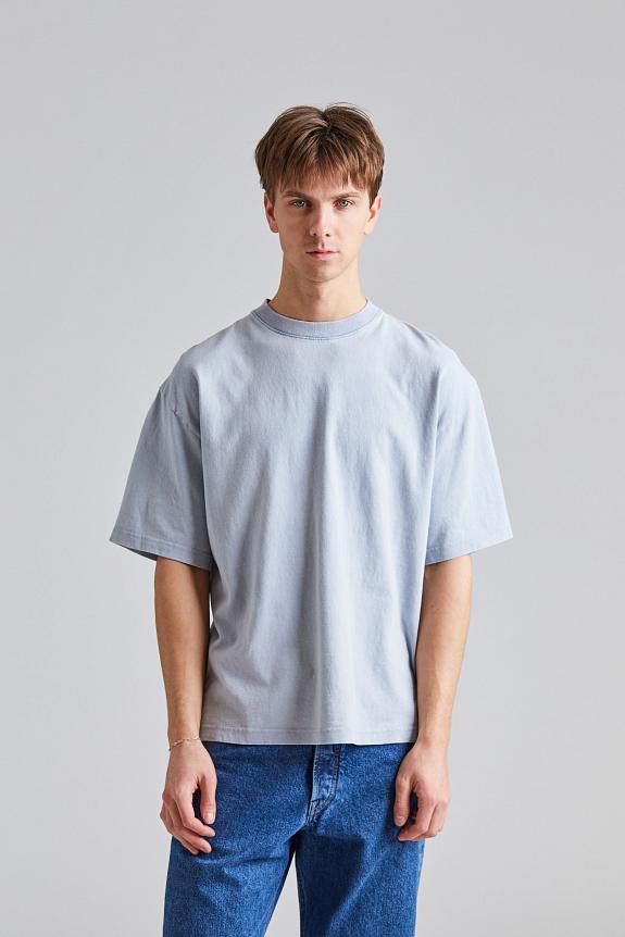 AXEL ARIGATO Typo Summer T-Shirt Steel Blue