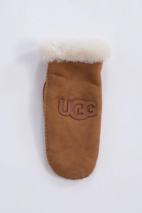 UGG Logo Mitten Chestnut