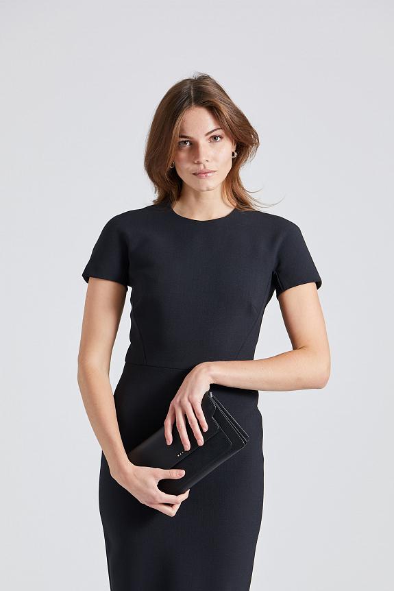 Victoria Beckham T-Shirt Fitted Dress Black-1