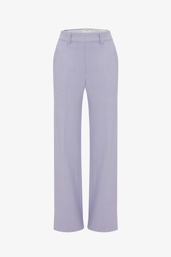 Victoria Beckham Tailored Straight Leg Trouser Lavender-3