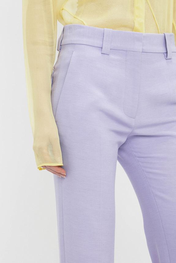 Victoria Beckham Tailored Straight Leg Trouser Lavender-4