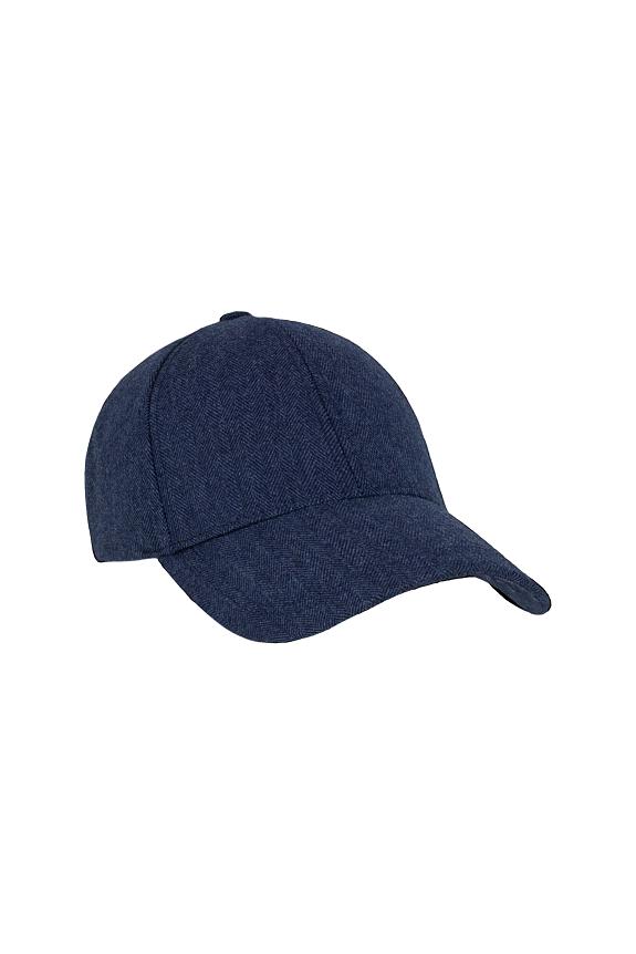 Varsity Headwear Legacy Structured Cashmere Navy Herringbone-1