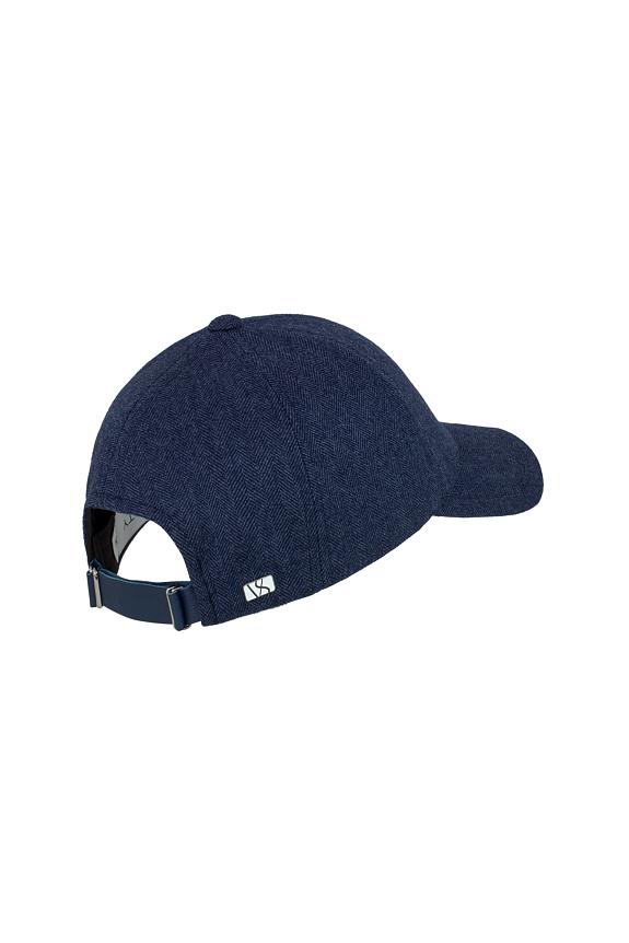 Varsity Headwear Legacy Structured Cashmere Navy Herringbone-3