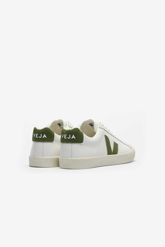 Veja Esplar Logo Leather Extra White Kiwi-2