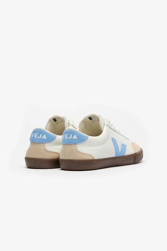 Veja Volley Leather White Aqua Bark-2