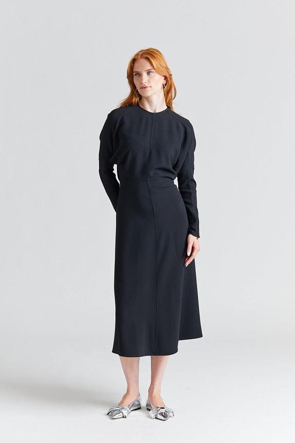 Victoria Beckham Dolman Midi Dress Black 