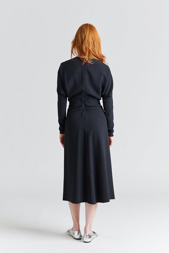 Victoria Beckham Dolman Midi Dress Black 