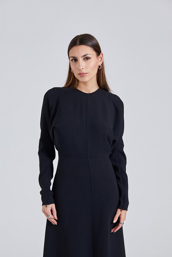 Victoria Beckham Dolman Midi Dress Black-1