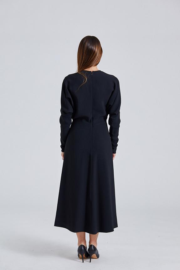 Victoria Beckham Dolman Midi Dress Black-2