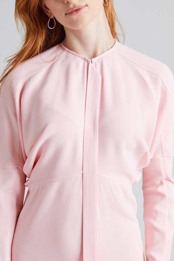 Victoria Beckham Keyhole Dolman Midi Dress Candyfloss 