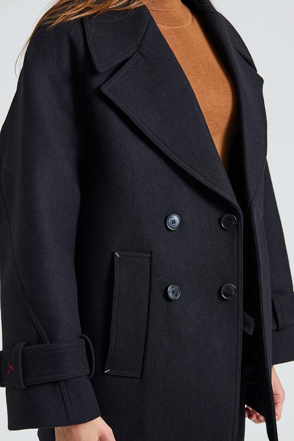 Oversized Pea Coat Black-3