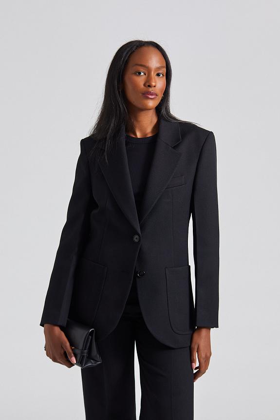 Victoria Beckham Patch Pocket Jacket Black