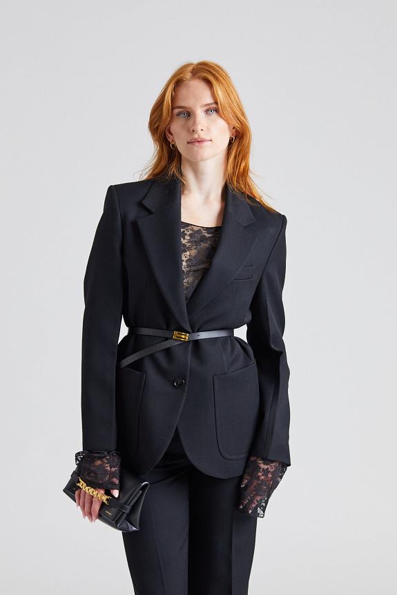 Victoria Beckham Patch Pocket Alina Suit Black-1