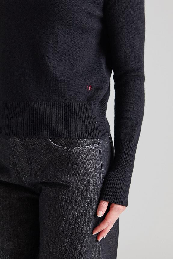 Victoria Beckham Polo Neck Jumper Black-1