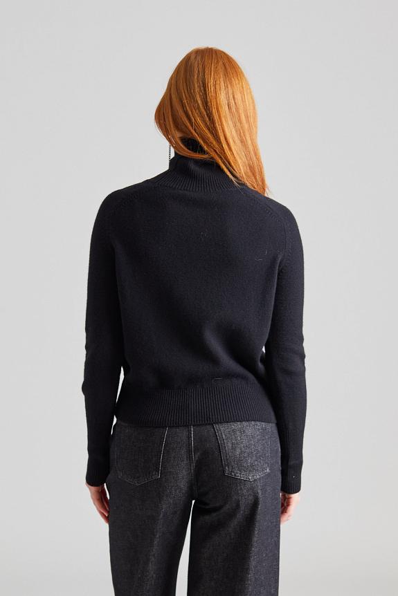 Victoria Beckham Polo Neck Jumper Black-2