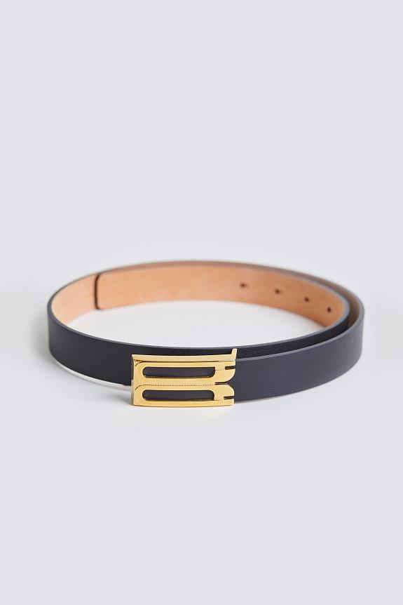 Victoria Beckham Regular Frame Belt Black Smooth Leather