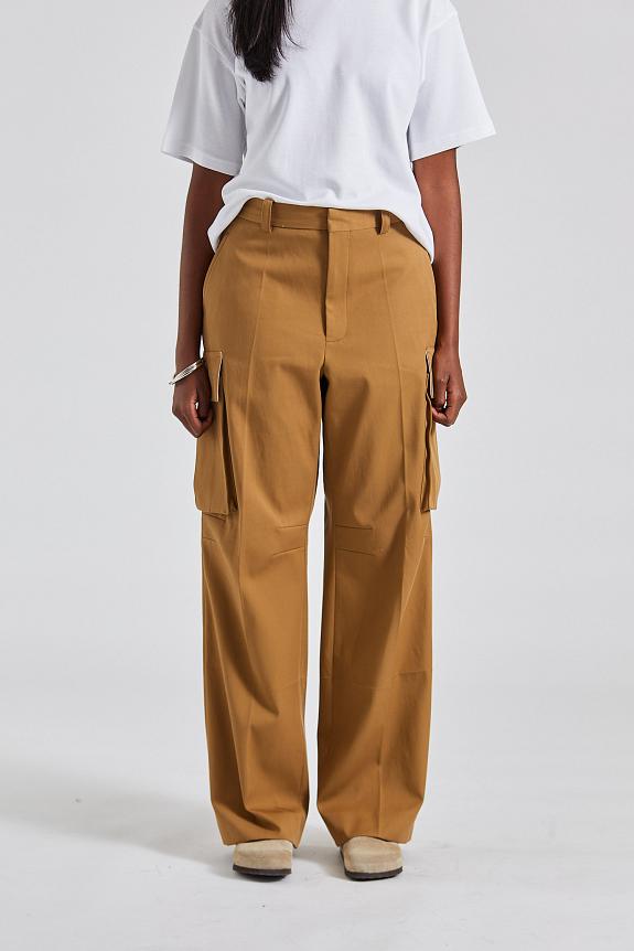 Victoria Beckham Relaxed Cargo Trouser Tobacco