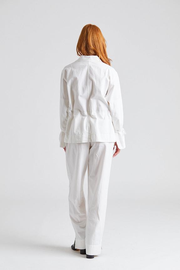 Victoria Beckham Utility Jumpsuit Washed White 