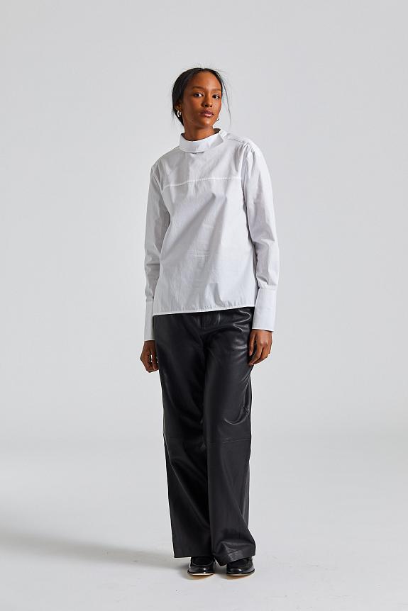 Victoria Beckham Asymmetric Collar Shirt White