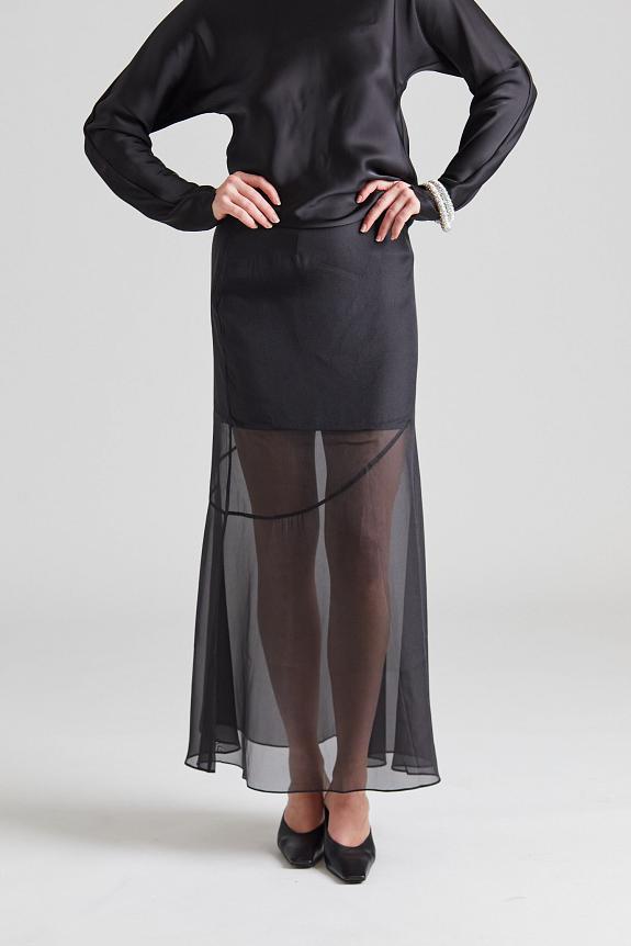 Viktoria Chan Cedar Flared Skirt Black