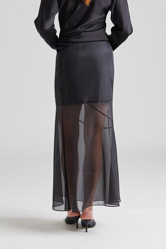 Viktoria Chan Cedar Flared Skirt Black