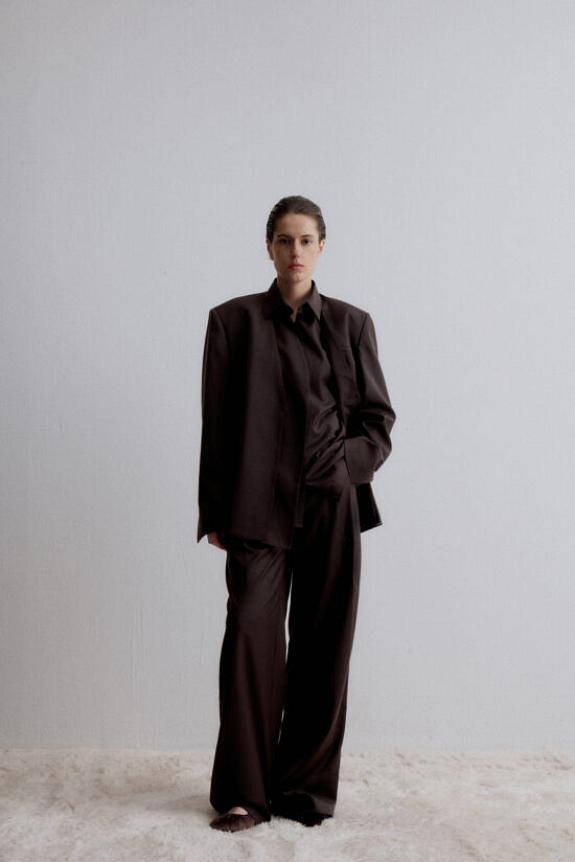 Viktoria Beckham Cosmos Blazer Brown