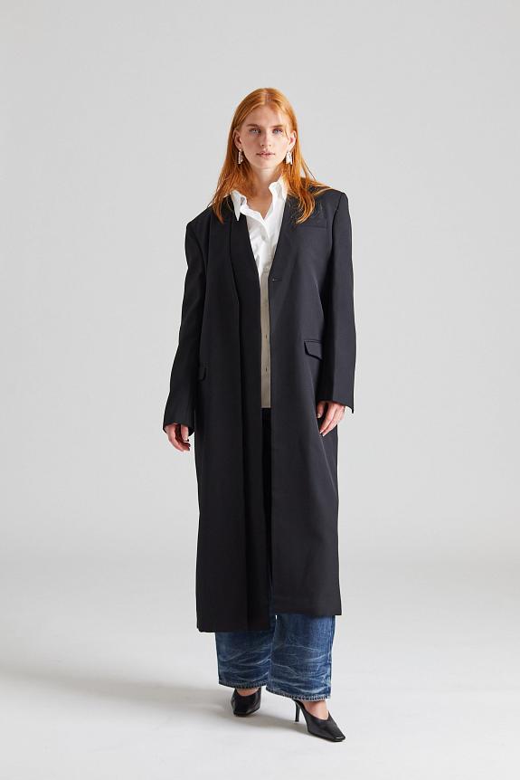 Viktoria Chan Cosmos Long Coat Black