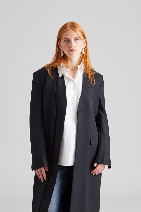 Viktoria Chan Cosmos Long Coat Black