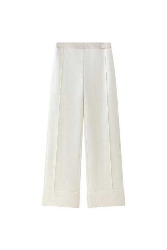 Julie Josephine Cosmos Wide Leg Trousers Ivory