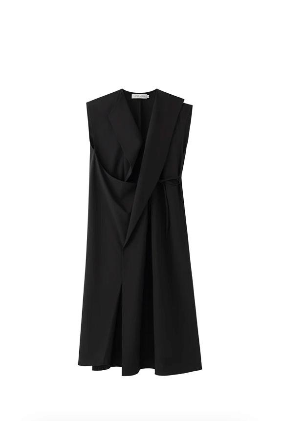 Viktoria Chan Gelene Constructed Dress Black-2
