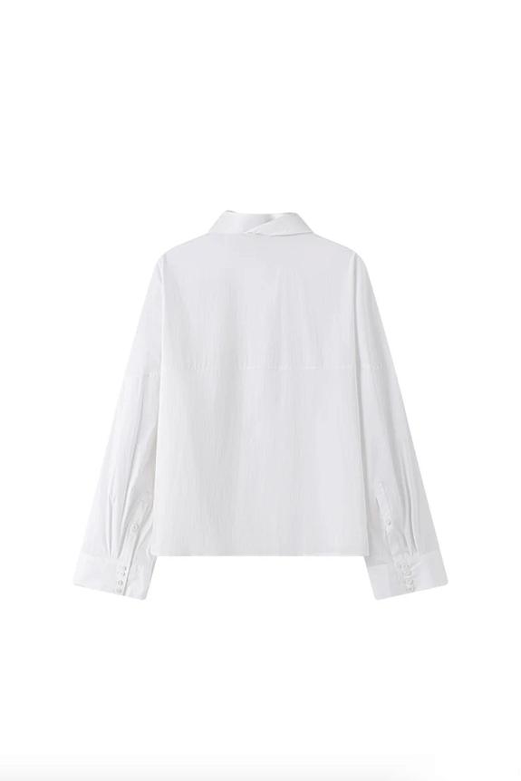 Viktoria Chan Kaz Wide Shirt White-3