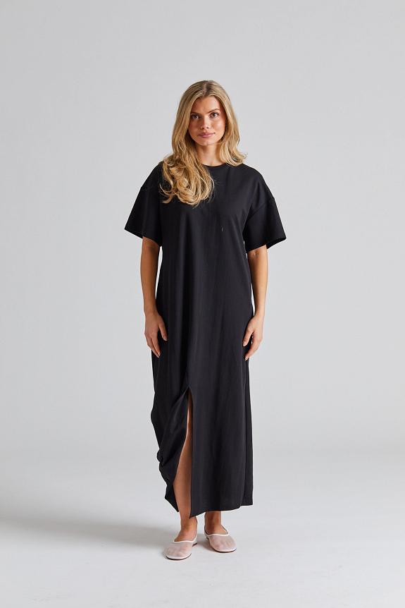 Viktoria Chan Shanti Draped Jersey Dress Black