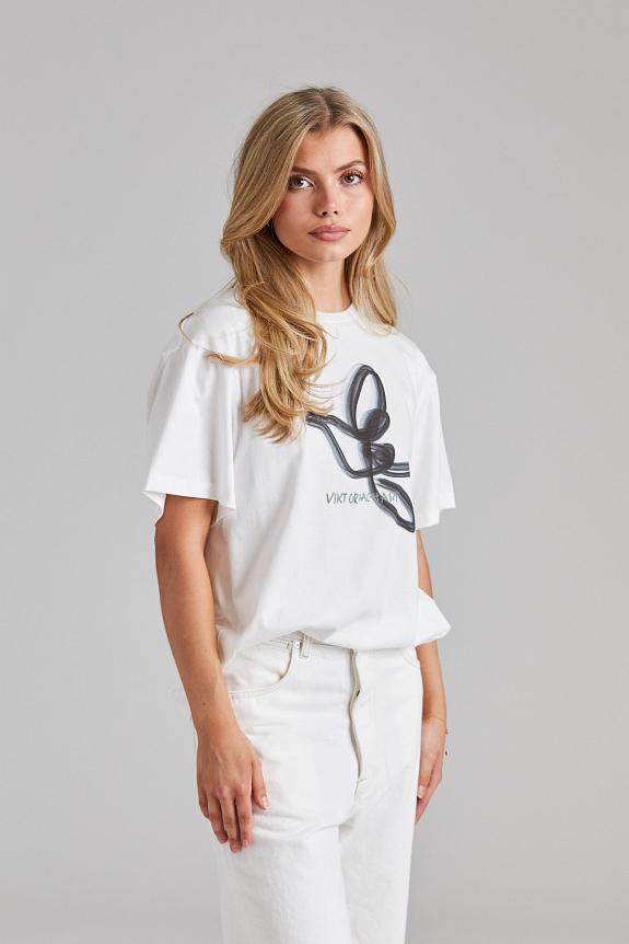 Viktoria Chan Tully Bird T-Shirt White-1