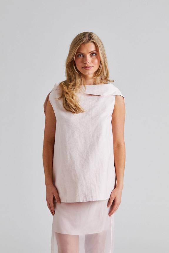 Viktoria Chan Tully Open Back Top Pink