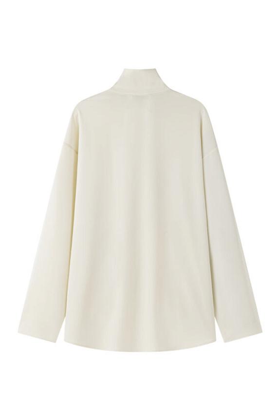 Viktoria Chan Willow Flap Bluse Ivory-4