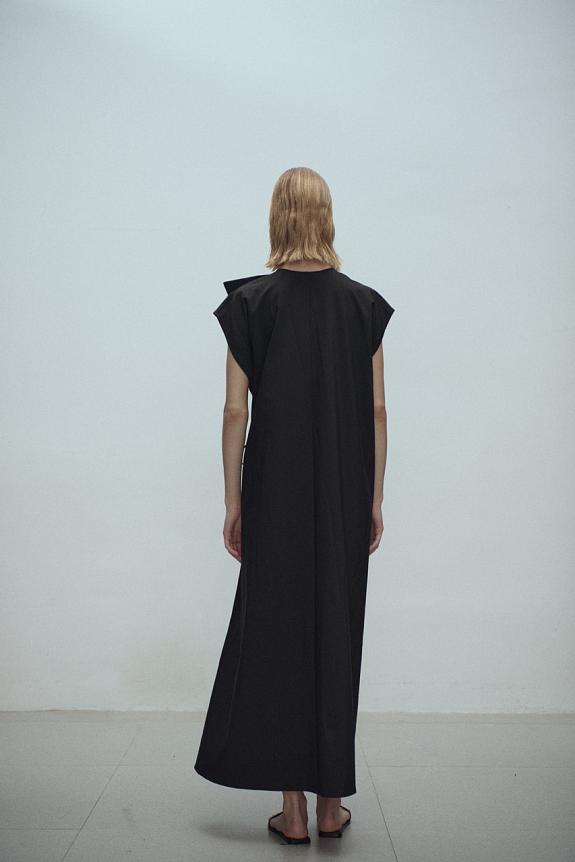 Viktoria Chan Gelene Constructed Dress Black-1