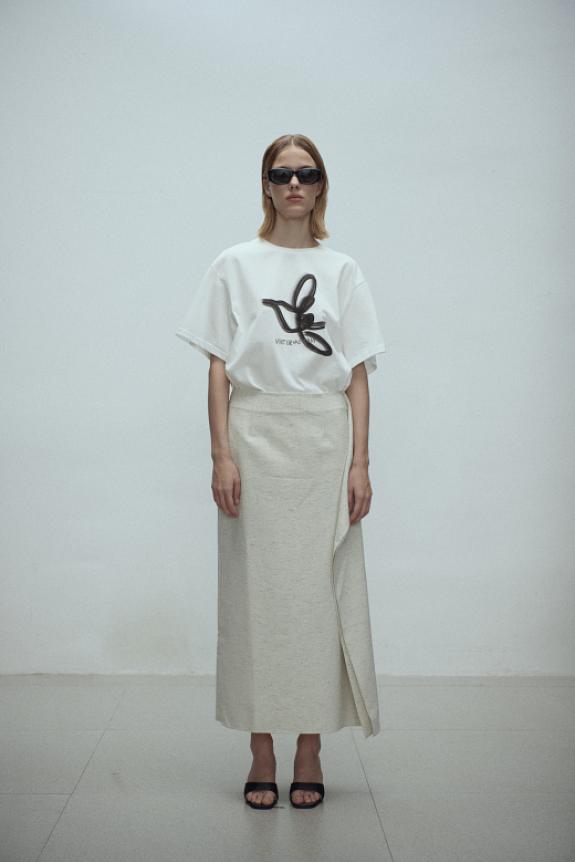 Viktoria Chan Tully Bird T-Shirt White