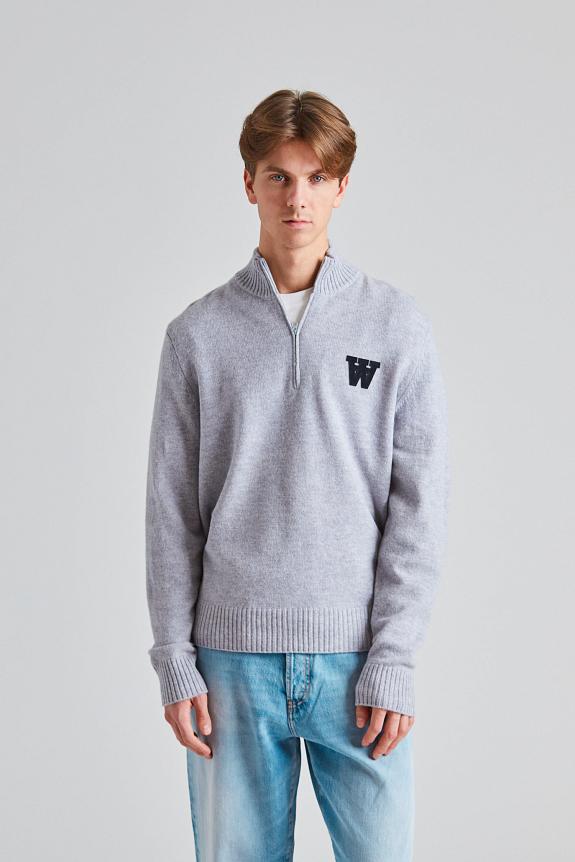 Wood Wood WWBlu AA Halfzip Sea Grey